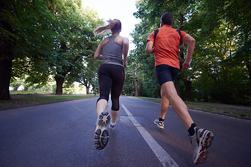 Image showing couple jogging