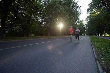 Image showing couple jogging