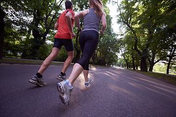 Image showing couple jogging