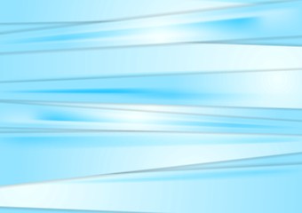 Image showing Light blue abstract striped background