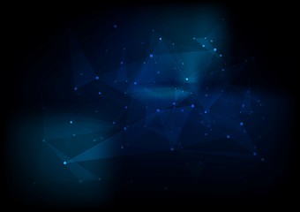 Image showing Dark abstract hi-tech vector background