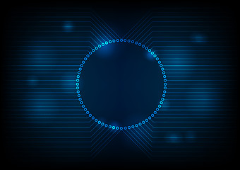 Image showing Dark technology circuit board design