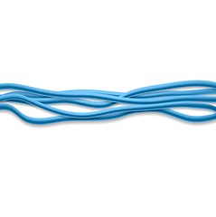 Image showing Bright blue vector wires on white background