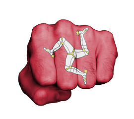 Image showing Fist of a man punching