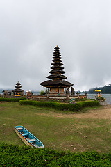 Image showing Pura Ulun Danu water temple on a lake Beratan. Bali