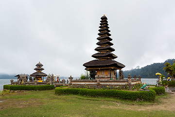 Image showing Pura Ulun Danu water temple on a lake Beratan. Bali