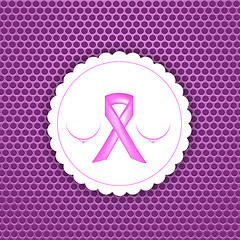 Image showing Breast Cancer Awareness Pink Ribbon