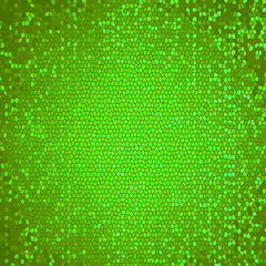 Image showing Abstract Green Mosaic Background