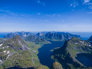 Image showing Peaks and fjords on Lofoten