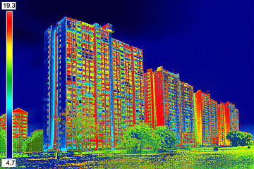 Image showing Thermal image on Residential building_10