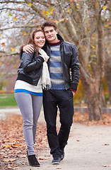 Image showing autumn couple