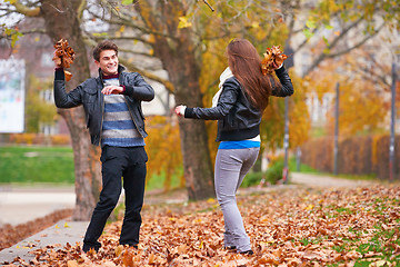 Image showing autumn couple