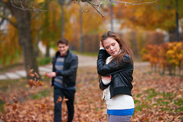 Image showing autumn couple