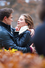 Image showing autumn couple