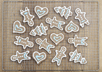 Image showing Beautiful gingerbread cookies