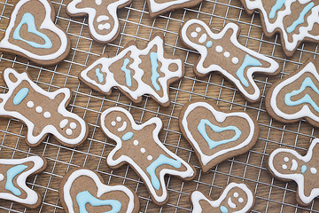 Image showing Beautiful gingerbread cookies