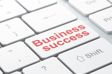 Image showing Finance concept: Business Success on computer keyboard background