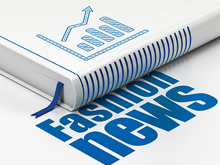 Image showing News concept: book Growth Graph, Fashion News on white background