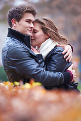 Image showing autumn couple