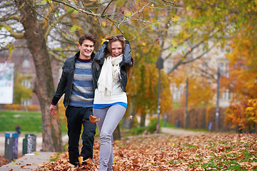 Image showing autumn couple