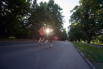 Image showing couple jogging