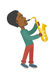 Image showing Saxophonist.