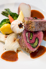 Image showing Stuffed Beef Steaks