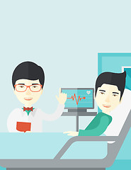 Image showing Doctor visiting patient.