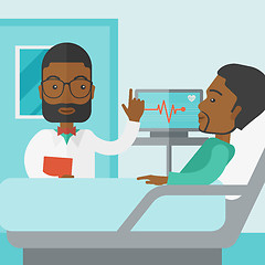 Image showing Doctor visiting patient.