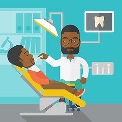 Image showing Patient and dentist.