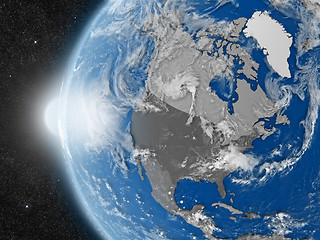 Image showing north american continent from space