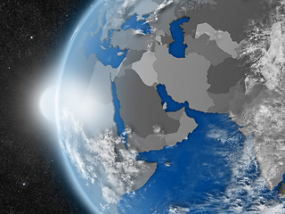 Image showing middle east region from space