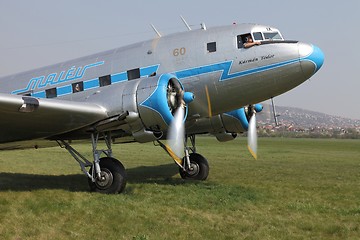 Image showing Plane engine start