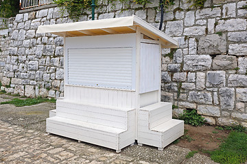 Image showing White Kiosk
