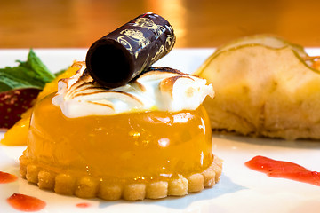 Image showing Orange Caramel and Chocolate Dessert