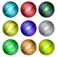 Image showing Set of Different Spheres