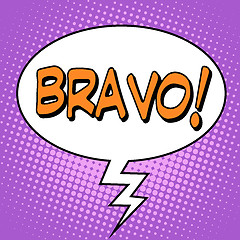 Image showing The word Bravo in a comic bubble