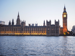 Image showing Houses of Parliament in London