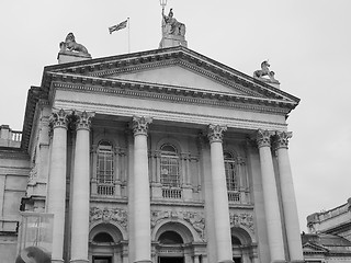 Image showing Black and white Tate Britain in London