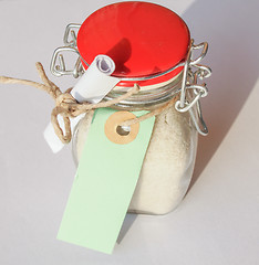 Image showing Bath salts jar