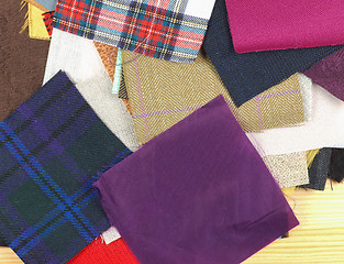 Image showing Fabric samples