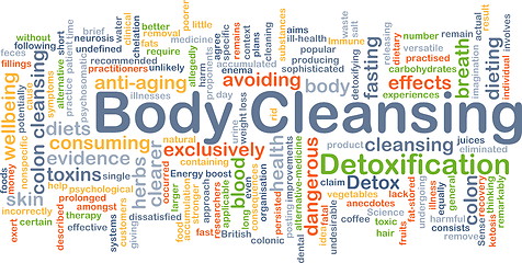 Image showing Body cleansing background concept