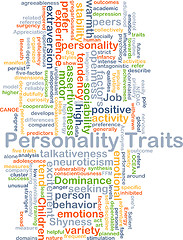 Image showing Personality traits background concept