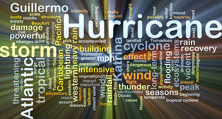 Image showing Hurricane background concept glowing