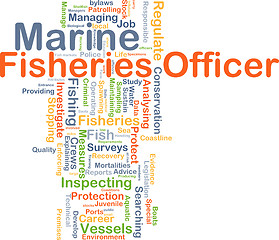 Image showing Marine fisheries officer background concept