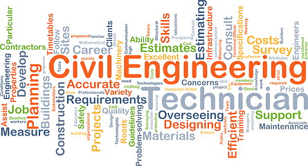 Image showing Civil engineering technician background concept