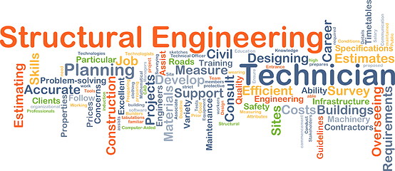 Image showing Structural engineering technician background concept