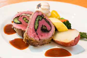 Image showing Stuffed Beef Steaks