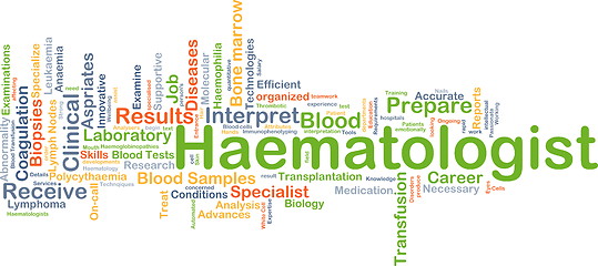 Image showing Haematologist background concept