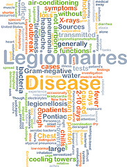 Image showing Legionnaires’ disease background concept